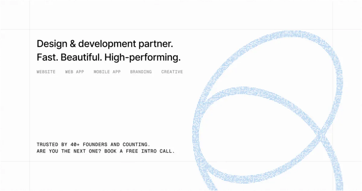 Design & development. Fast. Beautiful. High-performing.