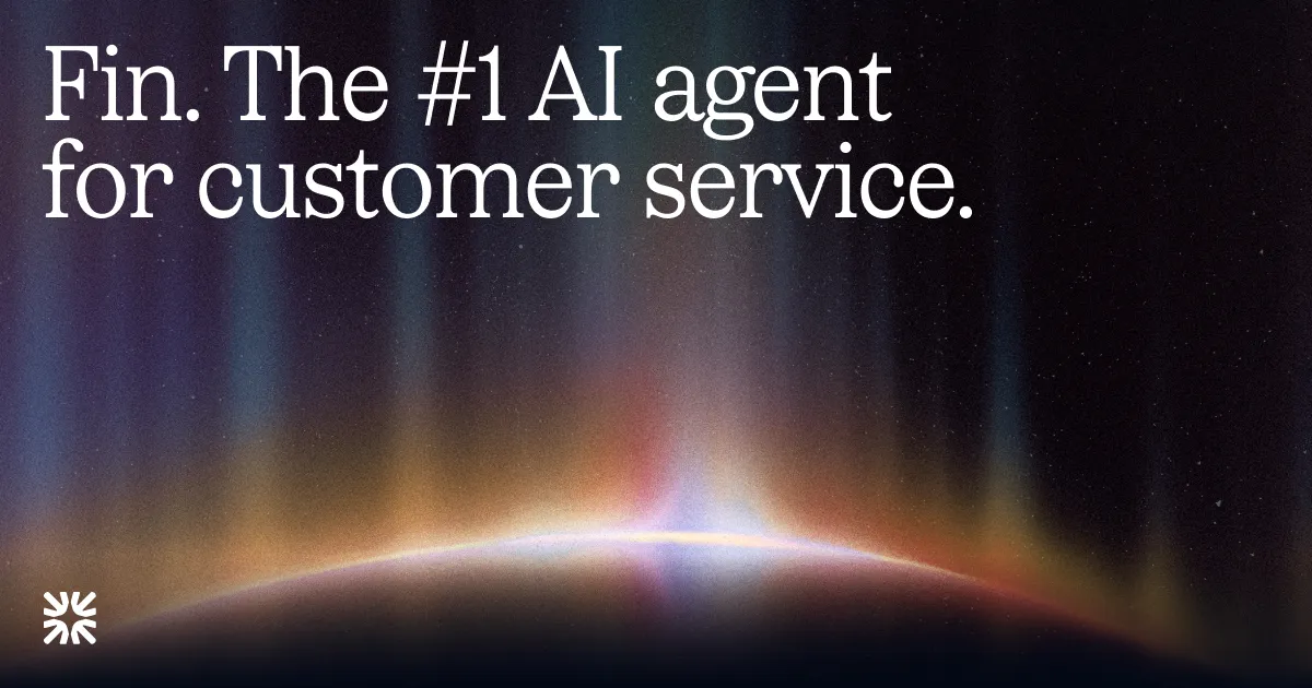 Fin. The #1 AI Agent for customer service