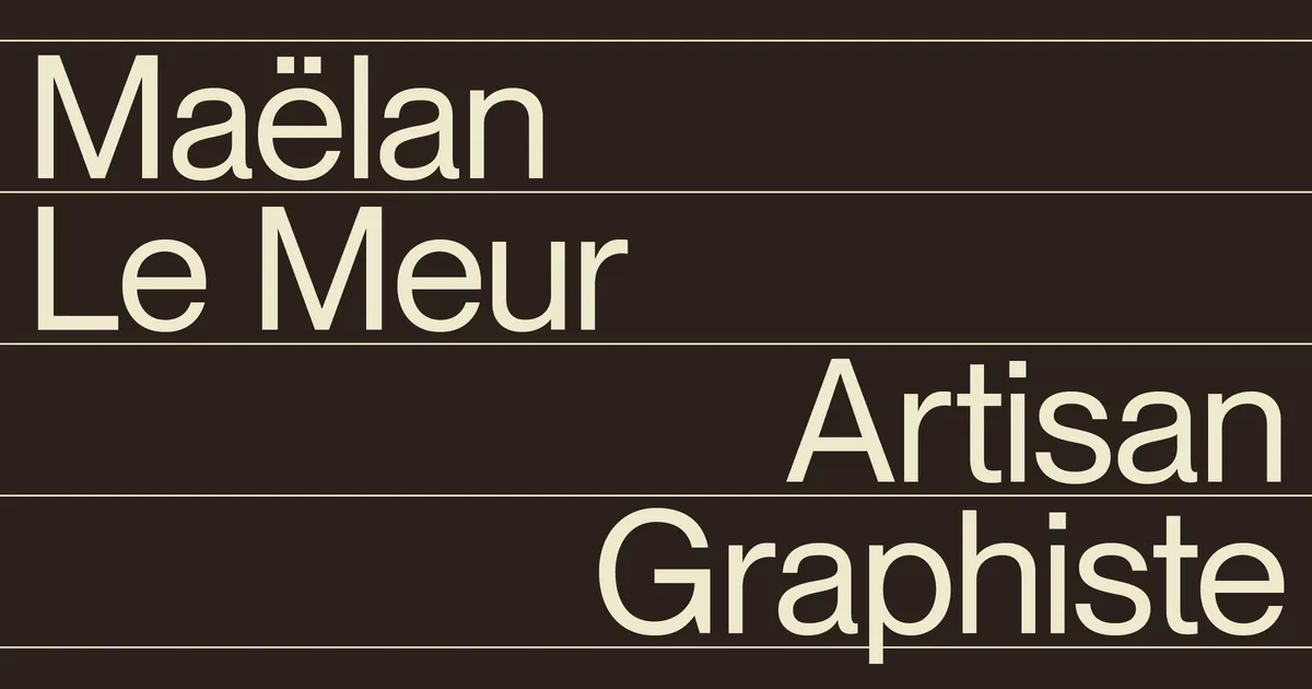 Maëlan Le Meur - Artisan graphiste